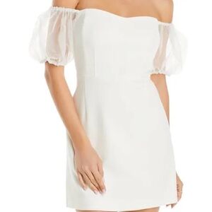 French Connection Whisper Puff Sleeve Dress